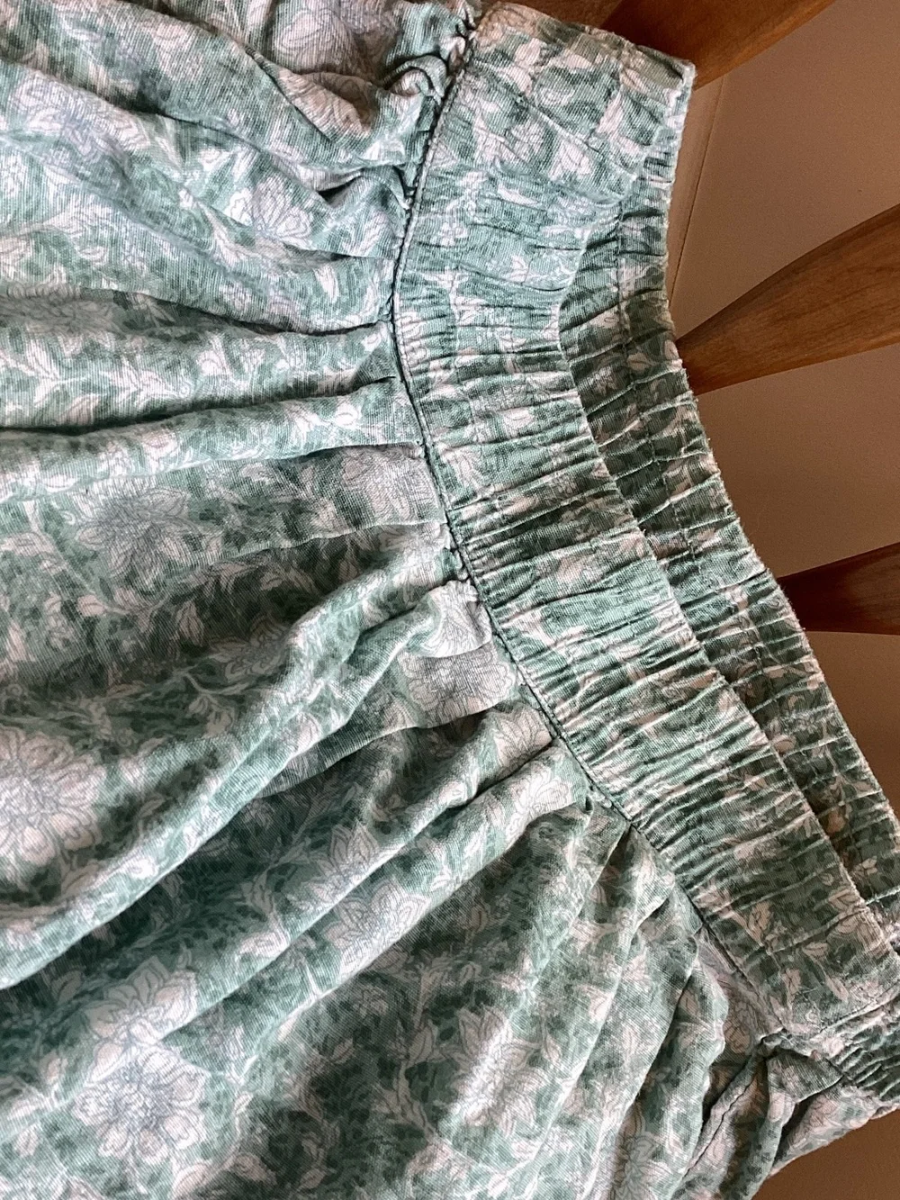 American Eagle Outfitters Seafoam Green Floral A-Line Skirt